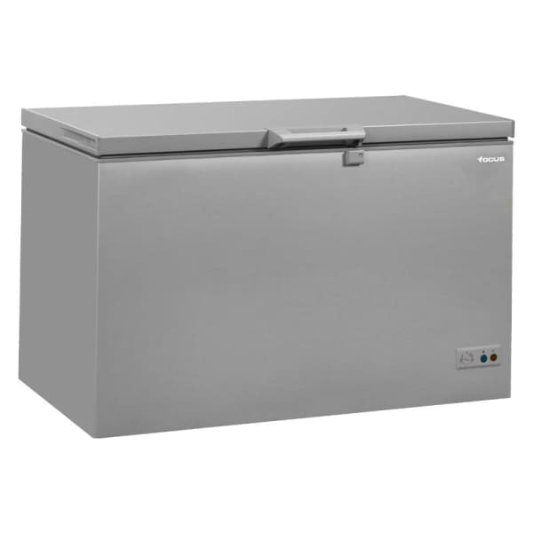 Congélateur horizontal FOCUS 407 LITRES SILVER / PORTE INOX (FC-4001X) Congélateur horizontal FOCUS 407 LITRES SILVER / PORTE INOX (FC-4001X)